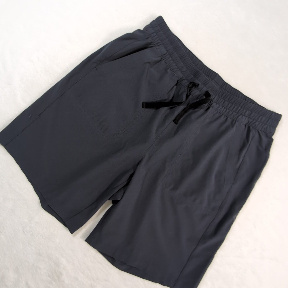 Orvis Shorts Mens Medium Dark Gray Active‎ Stretch Drawstring Hiking 8.5" Inseam